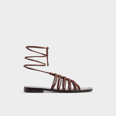 Aldo Unoma in Dark Brown - Strappy flat sandal Women