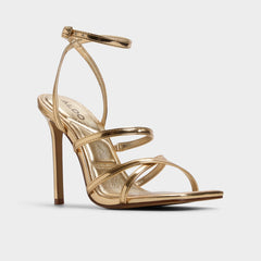Aldo Galoi Gold Women's Iridescent metallics - Strappy heeled sandal Women