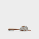 Aldo Ormeley Silver Women's Iridescent metallics - Slide sandal Women