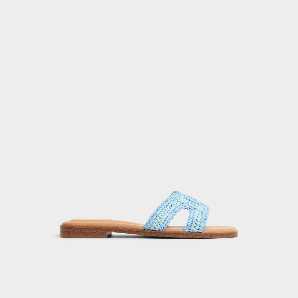 Aldo Itsandal Blue Combo Women's Flats - Slide sandal Women