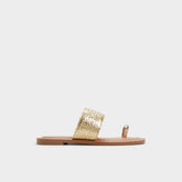 Aldo Beachwalk Gold Women's Iridescent metallics - Slide sandal Women