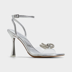 Aldo Ozley Silver Women's Strappy Heels - Strappy heeled sandal Women