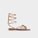 Aldo Nirena Medium Brown Women's Flats - Strappy flat sandal Women