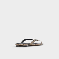 Aldo Iliria White/Black Women's Flats - Slide sandal Women