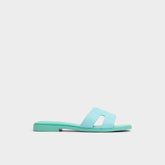 Aldo Itsandal Turquoise Women's Flats - Slide sandal Women