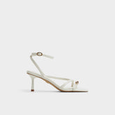 Aldo Elodiah White/Bone Women's Travel essentials - Strappy heeled sandal, Stiletto heel Women