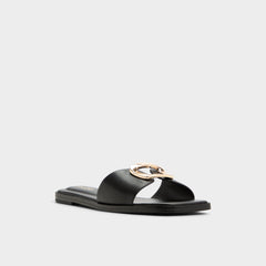 Aldo Tidella Black Women's Flats - Slide sandal Women