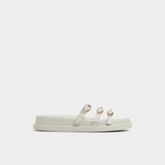 Aldo Zephyra White Women's Footbed sandals - Footbed sandal, Footbed sandal Women