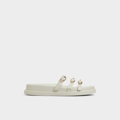 Aldo Zephyra White Women's Footbed sandals - Footbed sandal, Footbed sandal Women