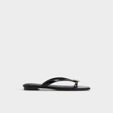 Aldo Iliria Black Women's Flats - Slide sandal Women