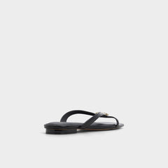 Aldo Iliria Black Women's Flats - Slide sandal Women