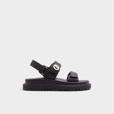 Aldo Linette Black Women's Footbed sandals - Footbed sandal, Footbed sandal Women