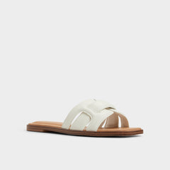 Aldo Eleny White Women's Flats - Slide sandal Women