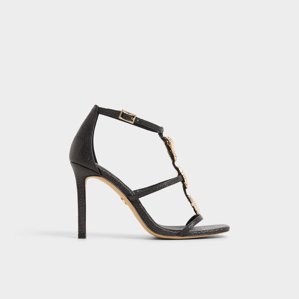 Aldo Summerdate Black Women's Strappy sandals - Strappy heeled sandal Women