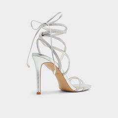 Aldo Phaedra in Silver - Strappy stiletto sandal Women