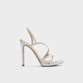 Aldo Resurge in Silver - Strappy stiletto sandal, Stiletto heel Women
