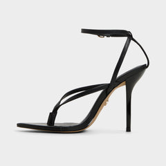 Aldo Abyfindley Black Women's Strappy sandals - Heeled flip flop, Stiletto heel Women