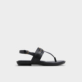 Aldo Taylen Black Women's Footbed sandals - T-strap sandal Women