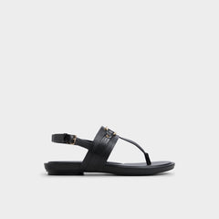 Aldo Taylen Black Women's Footbed sandals - T-strap sandal Women