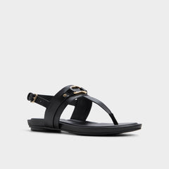 Aldo Taylen Black Women's Footbed sandals - T-strap sandal Women