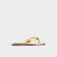 Aldo Conchiglia Gold Women's Flats - Flip flop Women