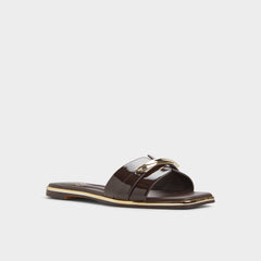 Aldo Darlina Medium Brown Women's Flats - Slide sandal Women