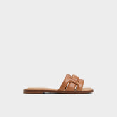Aldo Eleny Medium Brown Women's Flats - Slide sandal Women