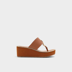 Aldo Maesllan Medium Brown Women's Wedges - Wedge sandal, Wedge heel Women