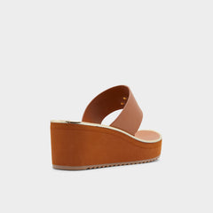 Aldo Maesllan Medium Brown Women's Wedges - Wedge sandal, Wedge heel Women
