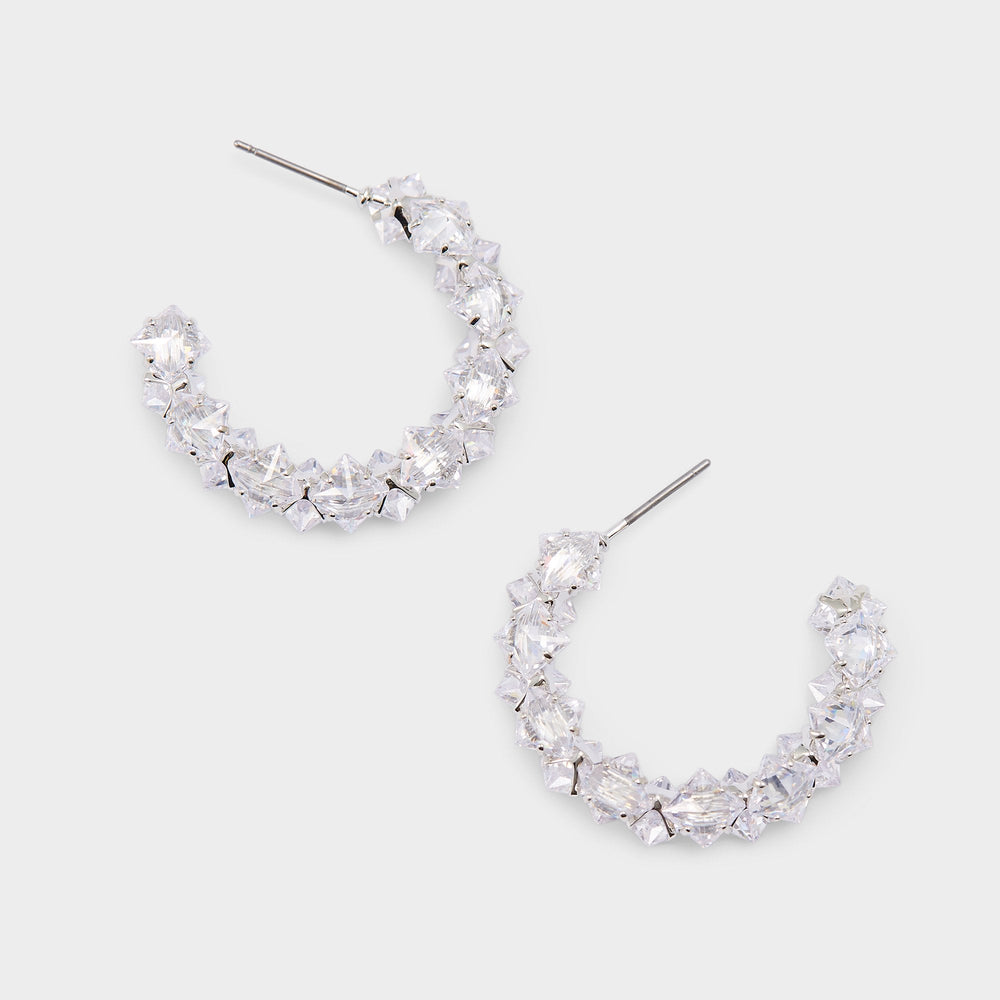 Aldo Adedrimar Silver/Clear Multi Women's Cubic Zirconia - Earrings Women|Accessories