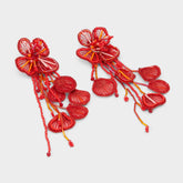 Aldo Rosellia Red Women's Earrings - Chandelier earrings Women|Accessories