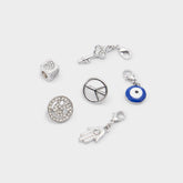 Aldo Lacecharms Silver/Clear Multi Women's Shoe Charms & Laces - Shoe charms Women|Accessories