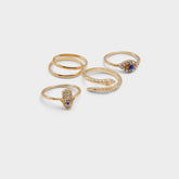 Aldo Eyeenvy Light Blue Women's Rings - Stackable rings Women|Accessories
