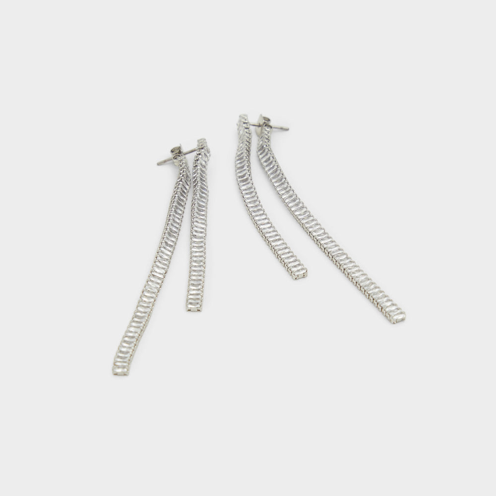 Aldo Svetna Silver/Clear Multi Women's Earrings - Drop earrings Women|Accessories