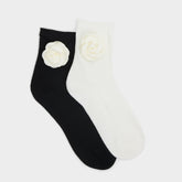 Aldo Rosettesocks Black/White Women's Socks - Socks Women|Accessories