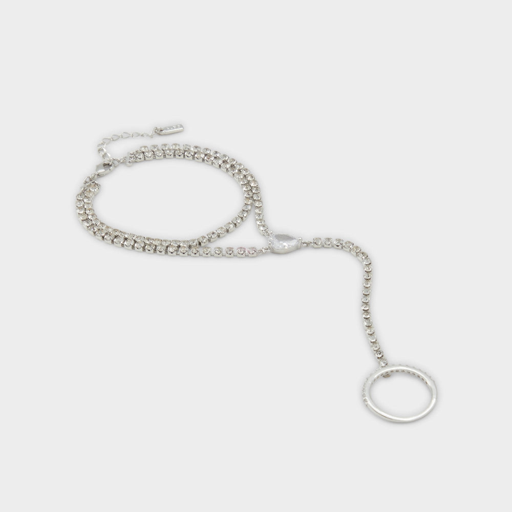 Aldo Unenda Silver/Clear Multi Women's Bracelets - Hand chain Women