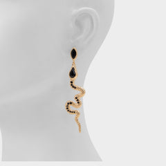 Aldo Snakes in Black Gold Multi - Chandelier earrings Women|Accessories