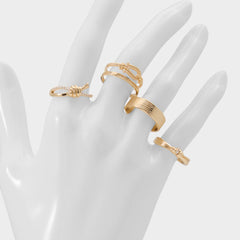 Aldo Knotta in Gold Clear Multi - Multi finger rings Women|Accessories