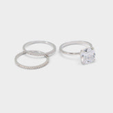 Aldo Lothoamas in Silver Clear Multi - Ring Women|Accessories