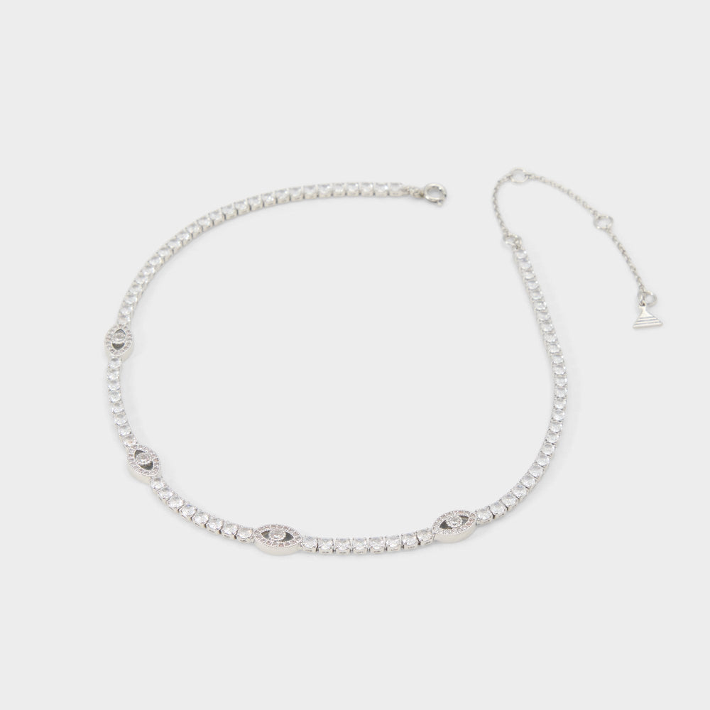 Aldo Elbaeraen in Silver Clear Multi - Choker necklace Women
