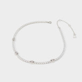 Aldo Elbaeraen in Silver Clear Multi - Choker necklace Women