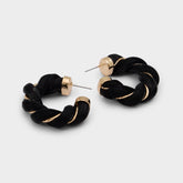 Aldo Twists in Black Gold Multi - Hoop earrings Women|Accessories