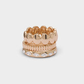Aldo Bublle in Gold Clear Multi - Stackable rings Women|Accessories