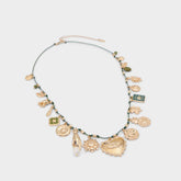 Aldo Bohemian in Dark Green - Charm necklace Women|Accessories