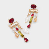 Aldo Savannahh in Bordo - Chandelier earrings Women|Accessories