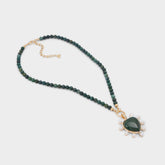 Aldo Preciousheart in Dark Green - Necklace Women|Accessories