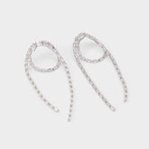 Aldo Wude in Silver Clear Multi - Chandelier earrings Women|Accessories