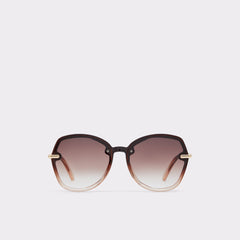 Aldo Cortegaca Brown Women's Round - Square sunglasses Women|Accessories