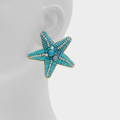 Aldo Starfishh in Turquoise - Statement earrings Women