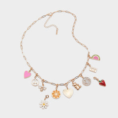 Aldo Charmcrazy Bright Multi Women's Necklaces - Charm necklace Women|Accessories